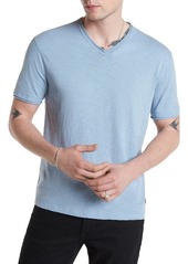 John Varvatos Miles Raw Edge Slub V-Neck T-Shirt