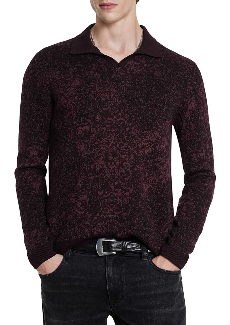 John Varvatos Oliver Regular Fit Jacquard Sweater Jacquard