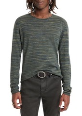 John Varvatos Omar Space Dye Linen Blend Crewneck Sweater