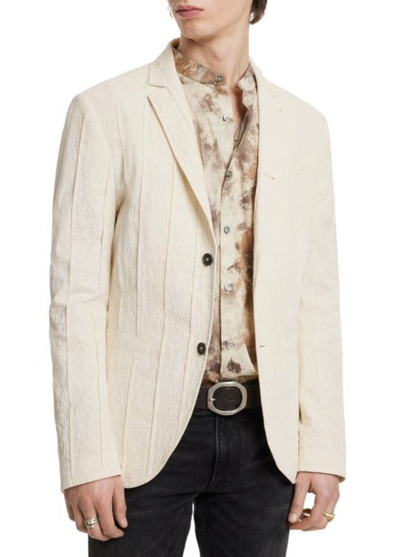 John Varvatos Pintuck Slim Fit Organic Cotton Jacket