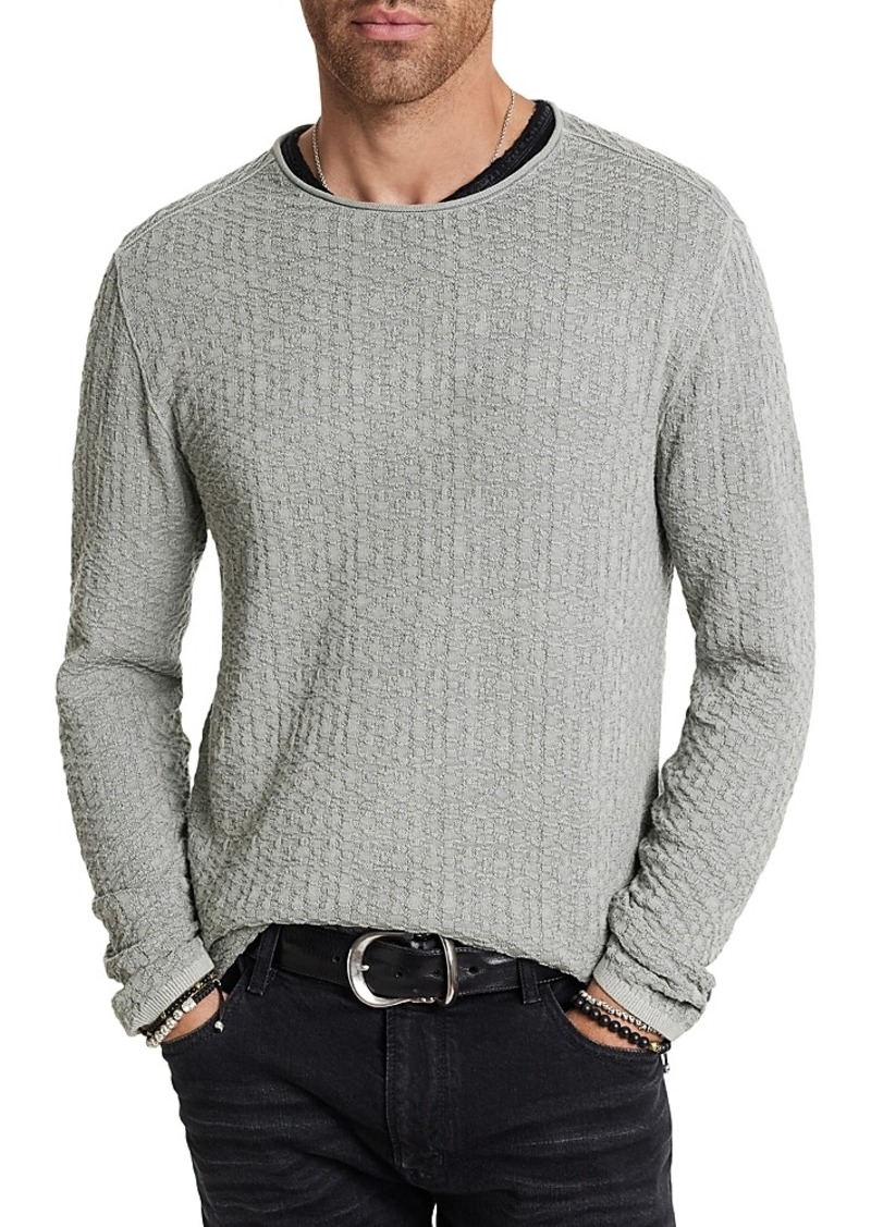 John Varvatos Riley Textured Crewneck Sweater