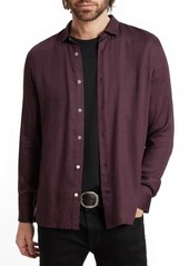 John Varvatos Ross Floral Satin Button-Up Shirt