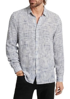 John Varvatos Ross Slim Fit Gauze Button-Up Shirt