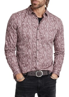 John Varvatos Ross Slim Fit Spattered Button-Up Shirt