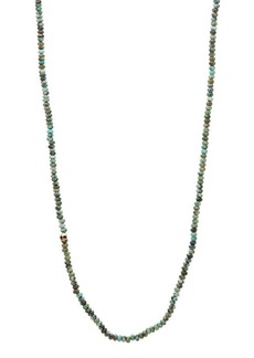 John Varvatos Skull Turquoise Necklace