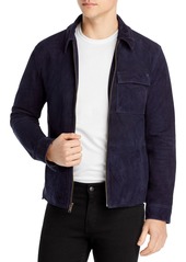 John Varvatos Star Milo Slim Fit Suede Shirt Jacket