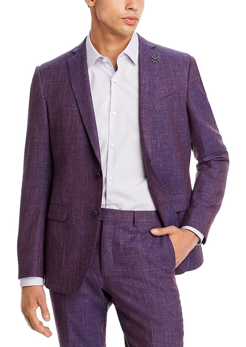 John Varvatos Star Usa Tonal Wool & Linen Melange Slim Fit Suit Jacket