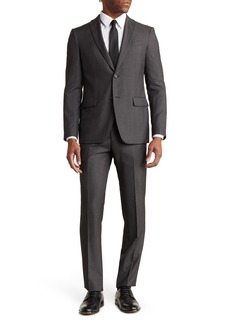 John Varvatos Star USA Charcoal Herringbone Two-Button Notch Lapel Wool Suit at Nordstrom Rack