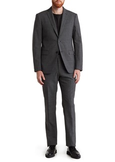 John Varvatos Star USA Fancy Charcoal Woven Two Button Notch Lapel Wool Blend Suit at Nordstrom Rack