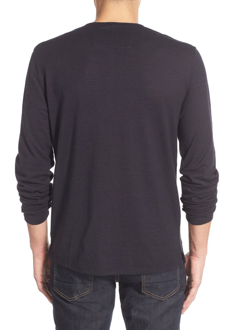 John Varvatos John Varvatos Star USA Long Sleeve Cotton & Wool Henley ...