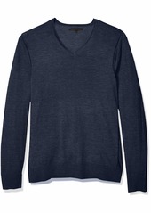 John Varvatos Star USA Men's Arlington Long Sleeve Melange V-Neck Sweater  S