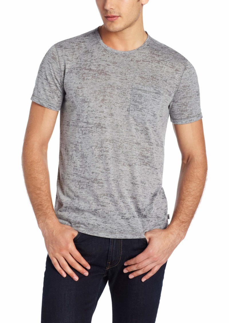 John Varvatos Star USA Men's Short Sleeve Burnout Creweck Tee