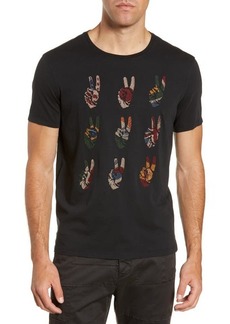 John Varvatos Star USA Peace Hand Embroidered T-Shirt