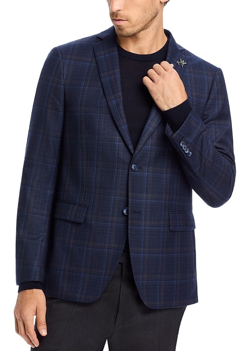 John Varvatos Star Usa Plaid Slim Fit Sport Coat