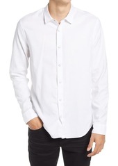 John Varvatos Star USA Snap Shirt in White at Nordstrom