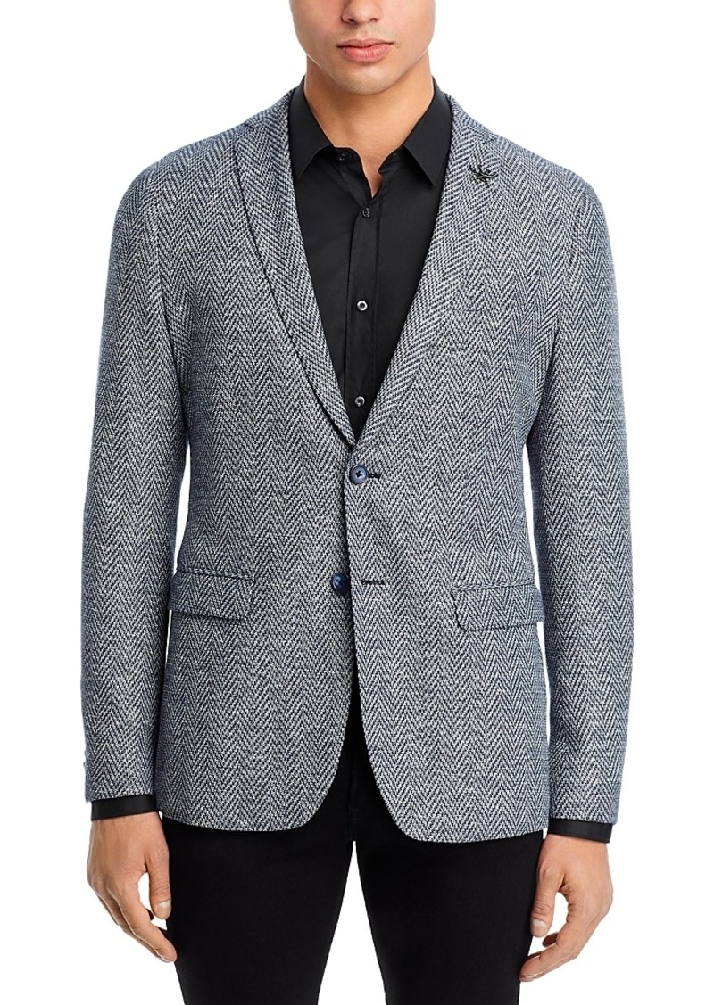 John Varvatos Star Usa Cotton & Linen Jersey Slim Fit Soft Construction Sport Coat