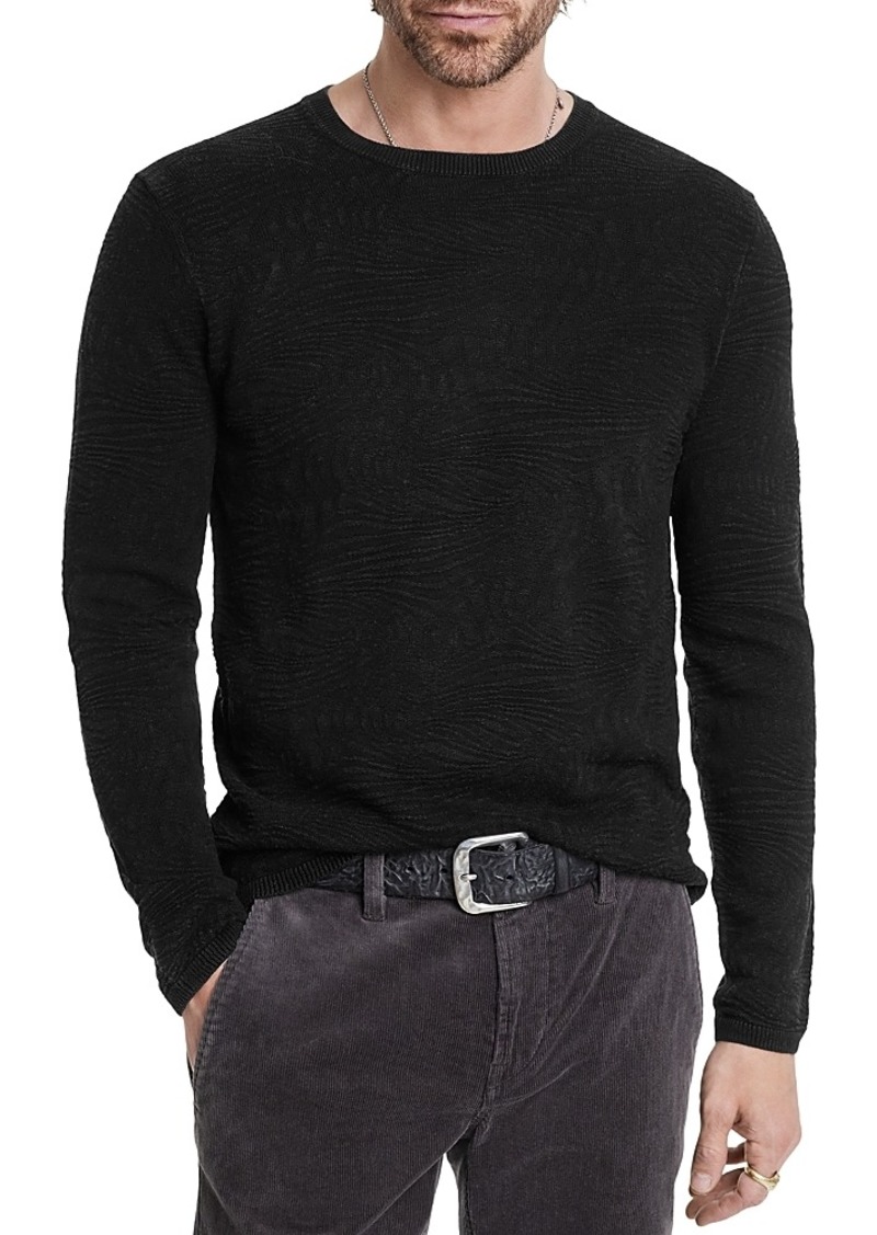 John Varvatos Textured Crewneck Sweater