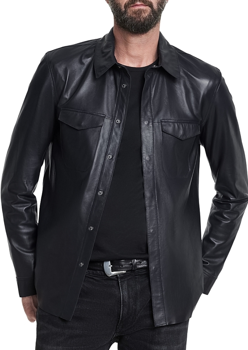 John Varvatos Travis Leather Shirt Jacket