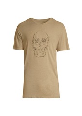 John Varvatos Linen Skull T-Shirt