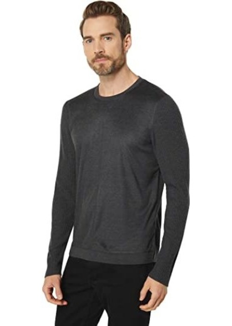 John Varvatos Regular Fit Long Sleeve Crew with Sweater Trim K3650Y3