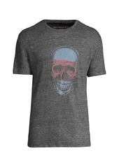 John Varvatos Skull Graphic Linen T-Shirt