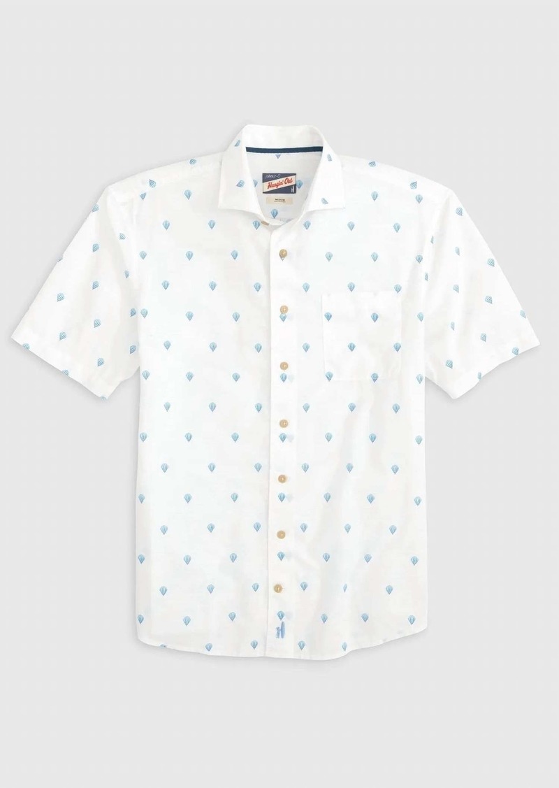 Johnnie-O Bonnie Hangin' Out Button Up Shirt In White