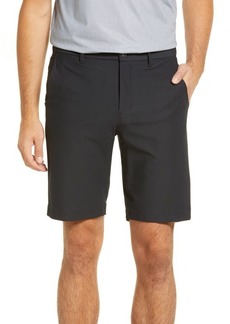 johnnie-O Cross Country Prep Performance Flat Front Shorts in Black at Nordstrom