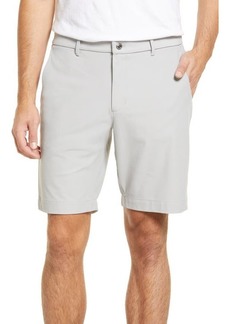 johnnie-O Cross Country Prep Performance Flat Front Shorts in Quarry at Nordstrom