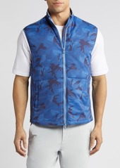 johnnie-O Leroy Camo Print Mixed Media Vest