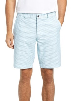johnnie-O Remsen Floral Prep Performance Flat Front Shorts in Neptune at Nordstrom