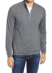 johnnie-O Vaughn Classic Fit Quarter Zip Performance Pullover in Black at Nordstrom