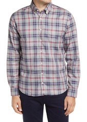 johnnie-O Hangin' Out Conway Plaid Button-Down Shirt in Light Grey at Nordstrom