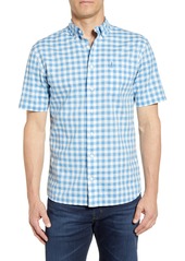 johnnie-O Watts Classic Fit Gingham Shirt in Regatta at Nordstrom