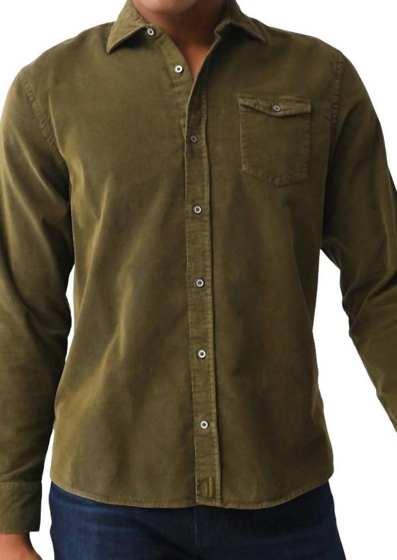 Johnnie-O Men's Kodiak Button Down Shirt In Olive