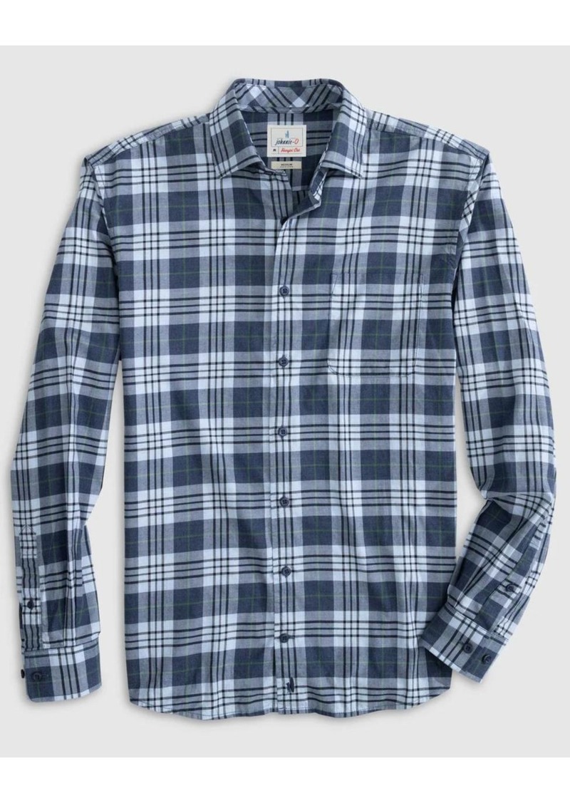 Johnnie-O Men's Tomkins Hangin'-Out Button Up Shirt In Wake