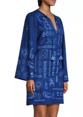 Johnny Was Acantha Embroidered Linen Dress