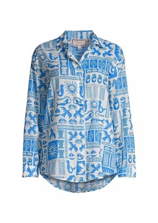 Johnny Was Acantha Printed Button-Up Shirt