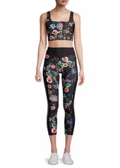 Johnny Was Ardell Floral Cropped Leggings