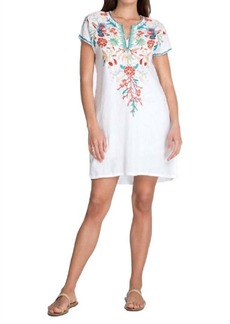 Johnny Was Ariel Easy Tunic Dress In White