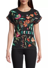 Johnny Was Averi Embroidered Relaxed T-Shirt