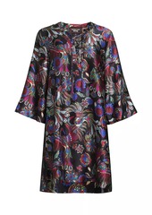 Johnny Was Avya Floral Silk Kimono-Style Dress