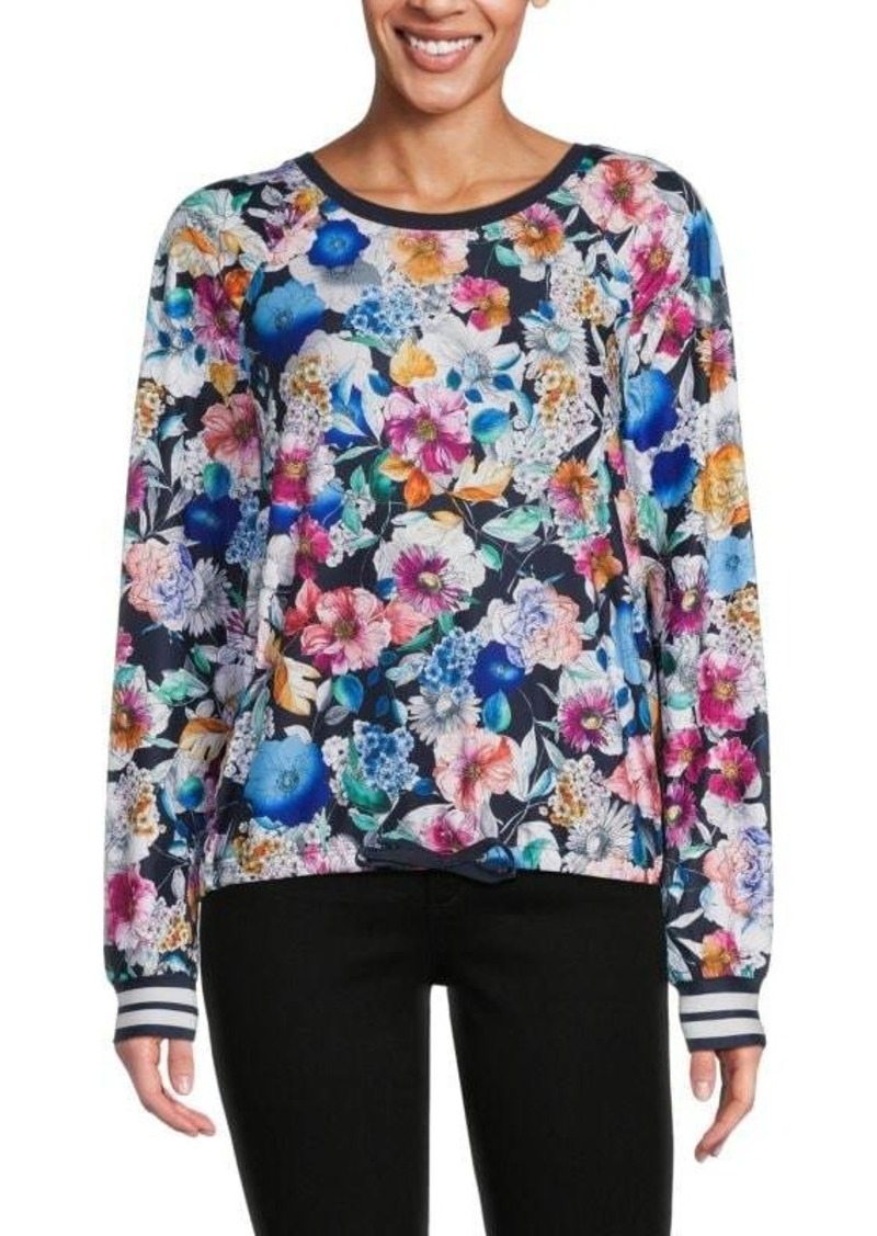 Johnny Was Bee Active Floral Raglan Blouse