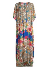 Johnny Was Plus Size Bella Lace-Up Caftan