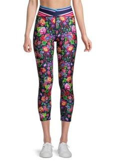 Johnny Was Cantero Floral Cropped Leggings