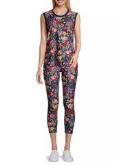 Johnny Was Cantero Floral Cross-Over Leggings
