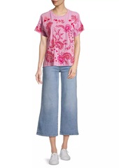 Johnny Was Cassia Embroidered Swing T-Shirt