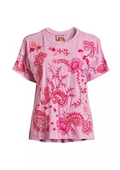 Johnny Was Cassia Embroidered Swing T-Shirt