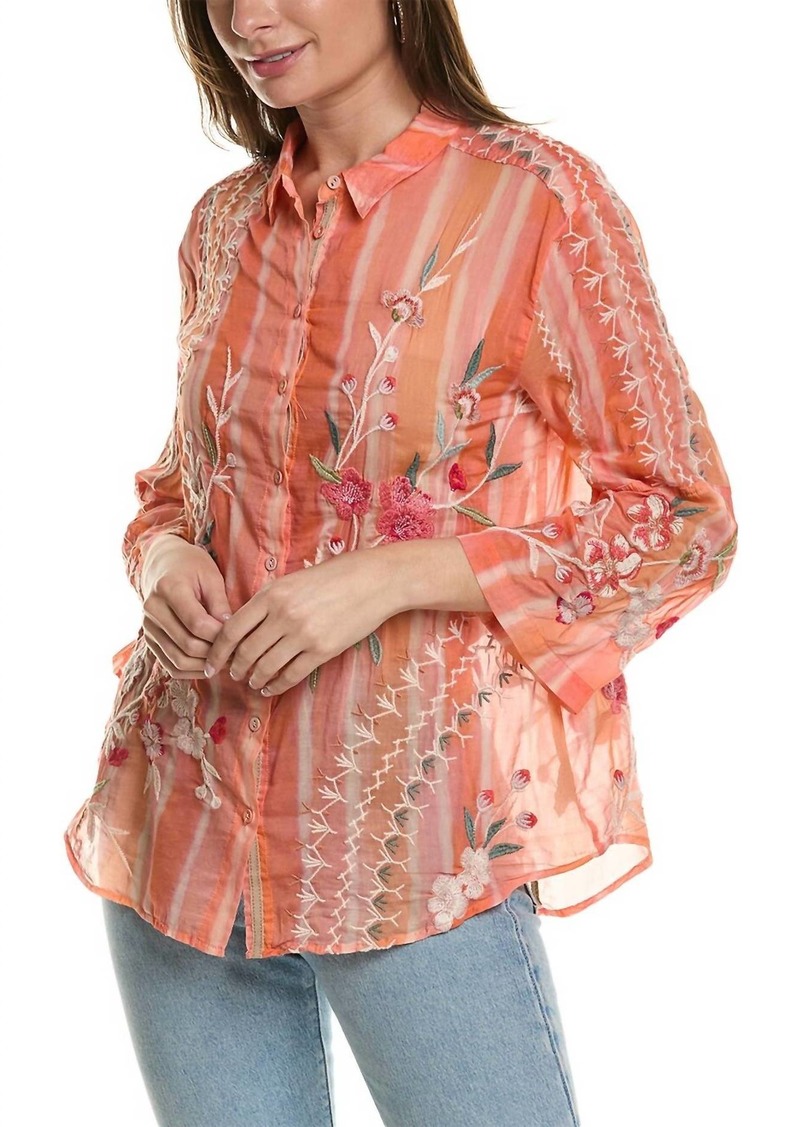 Johnny Was Cherri Kimono Sleeve Shirt In Multi