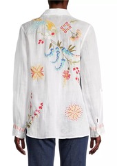 Johnny Was Dionne Relaxed Floral Embroidered Shirt