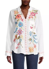 Johnny Was Dionne Relaxed Floral Embroidered Shirt